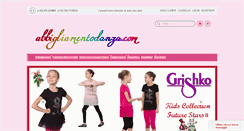 Desktop Screenshot of abbigliamentodanza.com